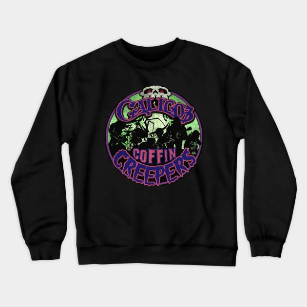 Timber Mountain Calico Coffin Creepers Crewneck Sweatshirt by SkprNck